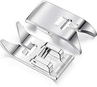 2 Pieces Sewing Machine Presser Foot Straight Stitch Foot Universal General Purpose Zig Zag Foot for Most Sewing Machines Domestic Low Shank Sewing Machines (2 Pieces)