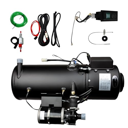 TAZZOR - TAZZOR Diesel Warmwasserbereiter, 12V 30KW Hydronic Heizung, Hydronic Kühlmittelheizung, Heizöl Warmwasserbereiter Notheizung, Heizöfen für Wohnmobile, für Camping Aktivitäten im Freien (30KW)