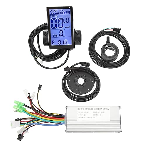 Kit de controlador de conversión de litio para bicicleta Controlador 22A Panel de visualización M5 Acelerador de pulgar Asistencia eléctrica con conector SM Modificación eléctrica
