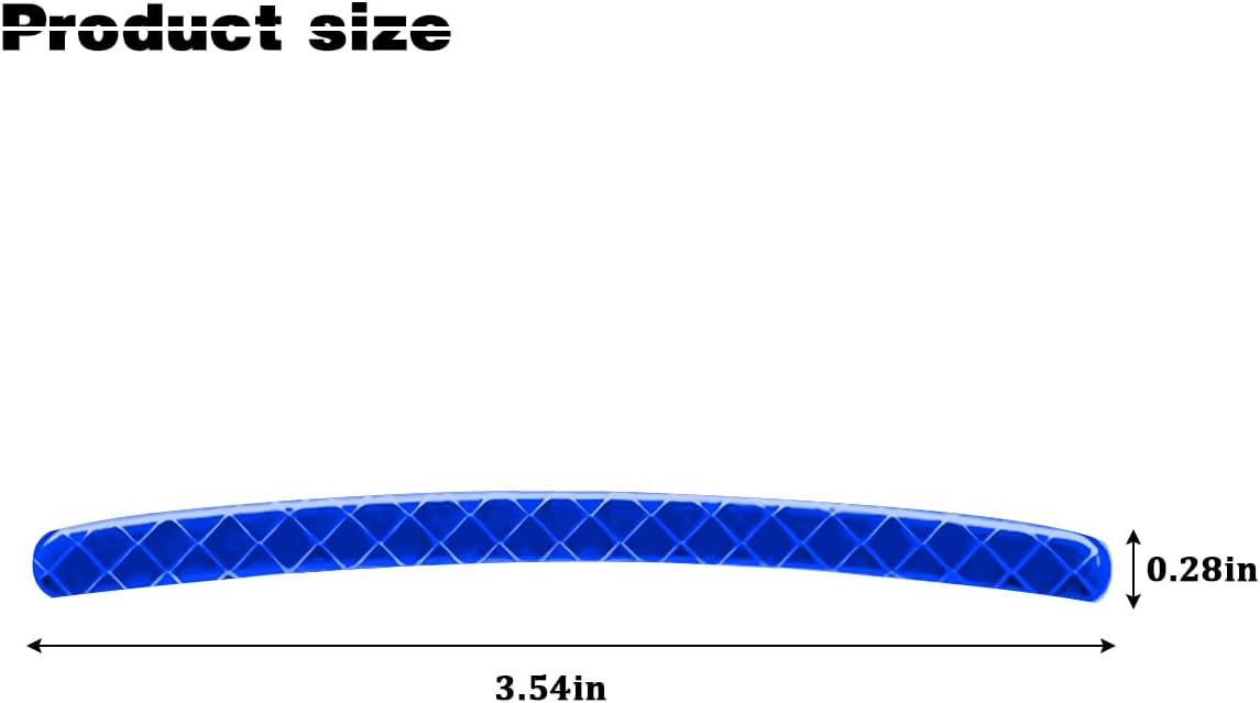 20 Pack 3.54 Inch Wheel Rim Decal Strips, Blue image 2