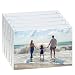 HAISEN Acrylic Photo Frame 4x6 inch,Clear Magnet Photo Rahmen with Gift Box Package ，4 x 6 Picture Frame (5 Pack)