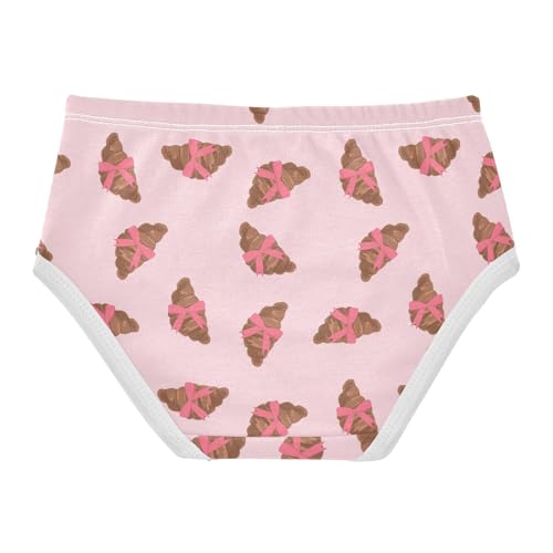 Girls' Underwear Croissants Ribbons Cotton Stretch Comfort Toddler Panties2