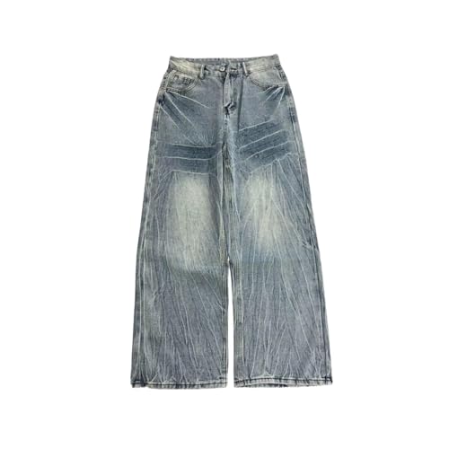 European and American Loose Wide-Leg Jeans