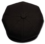 Sakkas Vintage Style Wool Blend Newsboy Snap Brim Cap