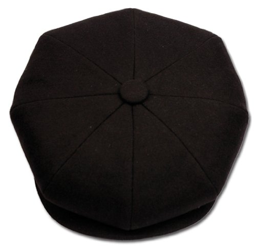 Sakkas Vintage Style Wool Blend Newsboy Snap Brim Cap