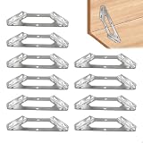 Soporte Triangular de Acero Inoxidable, 10 Piezas Escuadras Metalicas Cantoneras Metalicas Escuadras Forma de Triángulo Conector de Esquina para Muebles Fijación de Madera