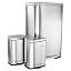 3 Piece 13 Gallon + 2 x's 1.32 Gallons Silver