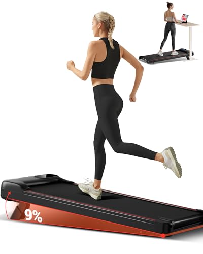 CURSOR Tapis Roulant con Inclinazione 9%, Tapis Roulant Salvaspazio Elettrico 1-10KM/H, Walking Pad...
