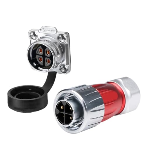 Conector industrial DH20 IP68 con blindaje de metal contra agua y polvo pesado