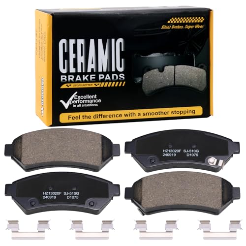 Image of D1075 Front Ceramic Brake Pads Kit Fit For LaCrosse 2005-2009, For Terraza 2005-2007, For Chevrolet Uplander 2005-2008, For Pontiac Grand Prix 2005-2008, For Saturn Relay 2005-2007