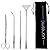4-in-1 Aquarium Complete Set - Aquarium Accessories and Aquascaping Set - Curved Aquarium Scissors 25 cm, Curved and Straight Aquarium Tweezers 27 cm, Aquarium Sand Spatula 32 cm - For Aquarium Plants
