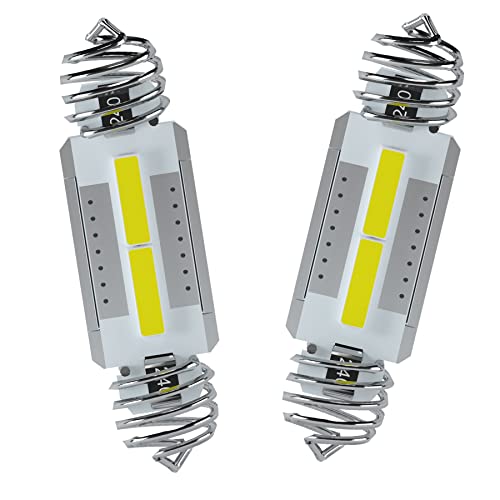 OBOLED C5W LED 31mm-36mm Festoon Ampoule CANBUS C5W 6418 6411 DE3425 3175 DE3175 pour Voiture Intérieur Plafonnier Dôme Feston Carte Feux de Plaque D'immatriculation Blanc Cover