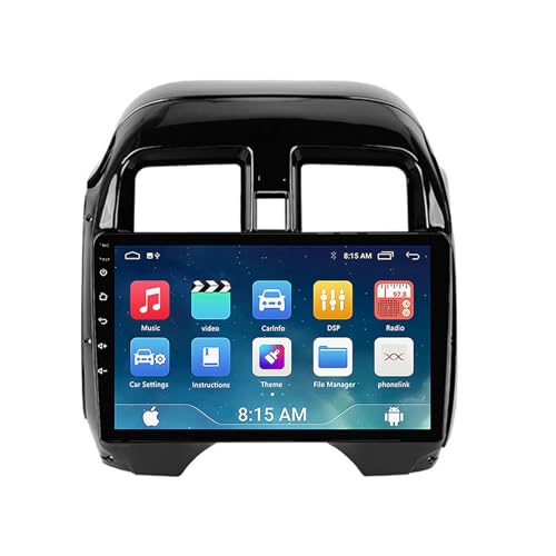 Genérico Radio MLXABH de 9 Pulgadas con Doble DIN para Nissan Latio N17 2014-2016,Android 13,Pantalla táctil,Bluetooth,Carplay,cámara de visión Trasera AHD,navegación GPS,(S3 1G+32G)