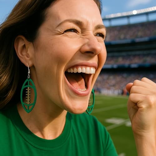 Football Earrings for Women - Football Mom Accessories - Sports Jewelry - Foot Ball Mom Earrings2