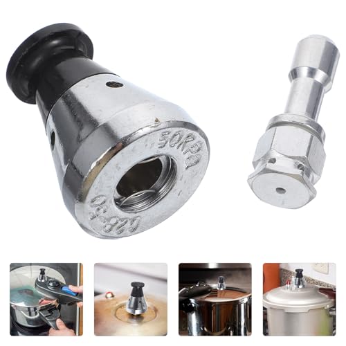 Pressure Cooker Relief Jigger Valves and Safety Exhaust Valve Set for House Pressure Cookers Replacement Parts Supplies 2 Pieces miniatura 7