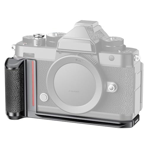 NEEWER Zf用 L型グリップ 超薄型レトロフォームフィットカメラ取り付けベースプレート ハンドル/サムグリップ/シルバーシャッターボタン付き カメラLブラケット A型三脚雲台用 CA079, 10103755