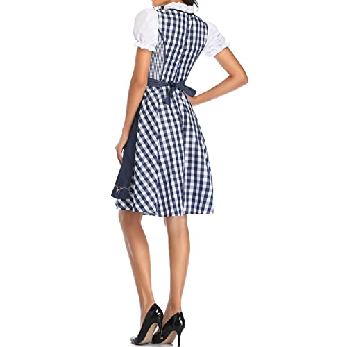 Duitse Dirndl-jurk Voor Dames, 2-delige Beierse Oktoberfest-kostuums Uniform Pak Voor Halloween-carnaval, Traditionele… - Image 5