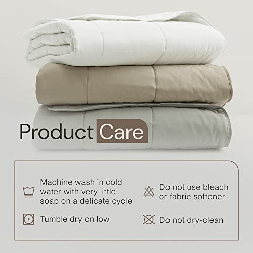 Smartsilk Queen Comforter, Lightweight Bed Comforter Made From Pure Cotton And Tussah Silk, Naturally Cooling Comforter, Allergy-Friendly Queen Size Comforter, Grey, 86 X 90 Inches #TOP6