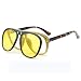 Produktbild GJY PC Frame Flip Oval Sonnenbrille Männer und Frauen Sonnenbrille Retro Herren Sonnenbrille,c2