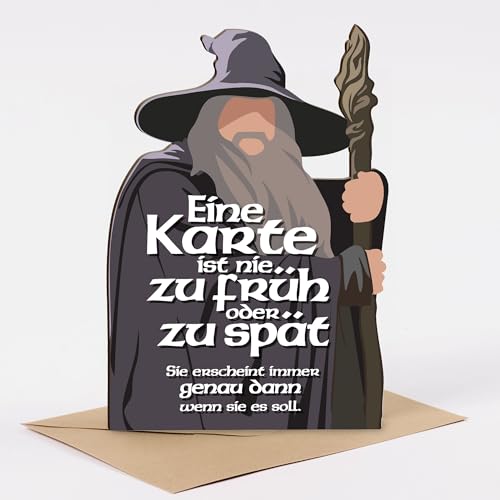 Birthday Card Funny Gandalf Card Wooden Card - Birthday Card - Funny Birthday Card, Funny Birthday Card, Funny Cards, Gift Card, Cards, Funny Birthday Cards - View 8