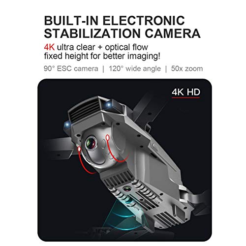 Kaczmarek SG907 GPS Drone com câmera 4K / 1080P HD 5G Anti-vibração FPV RC Helicopter Gesture Foto P