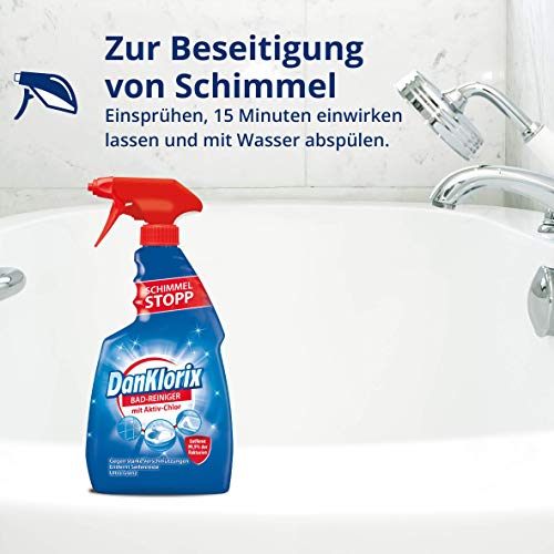 DanKlorix Bad-Reiniger mit Chlor, 750 ml