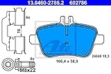 cantidad de tornillos: 4 ATE 13.0460-2786.2 Pastillas de Frenos