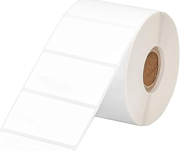 2.5x1.5-inch Direct Thermal White Labels, 1800 Labels 2 Rolls of 900, Compatible with Zebra, Eltron, Desktop Label Printers