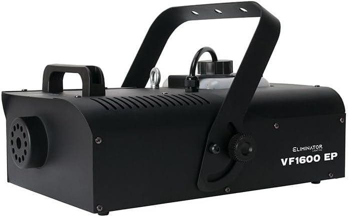 Rear panel of Eliminator Lighting VF1600 EP Fog Machine showing connections