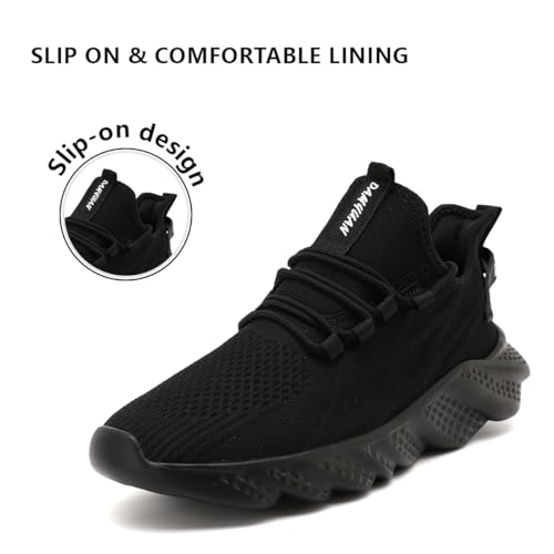 Image of Mens Slip On Walking Shoes Sneakers Running Shoes Trainers Athletic Gym Fitness Sport Shoes Non Slip Breathable Mesh Workout Fashion Breathable Comfortable