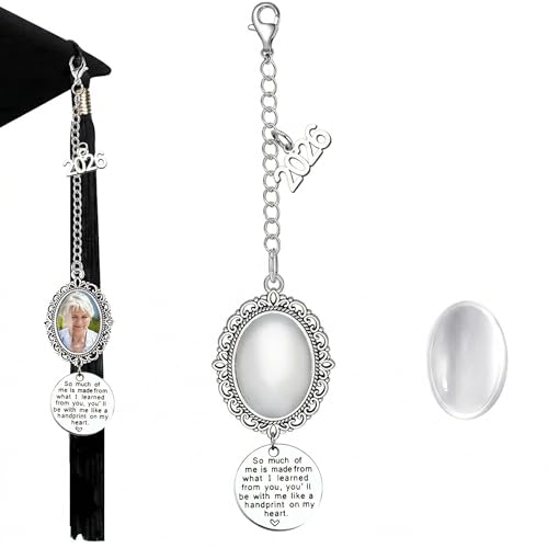 Class of 2026 College Gifts Graduation Cap Memorial Photo Graduation Gift Personalized Memorial Tassel Decorations(2026 Tassel)