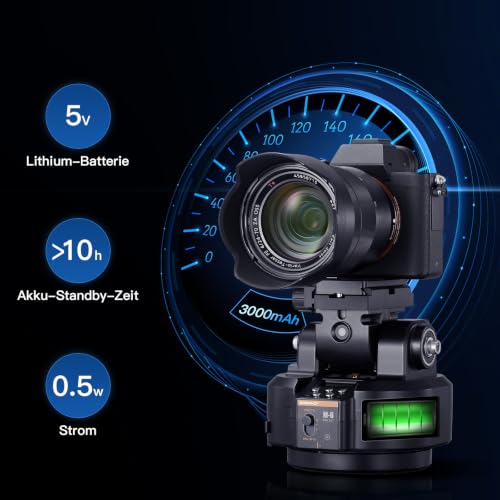 Miniatura 6 de Soonpho M6 Motorizada 360 Grados Erhbarer Eléctrico Remote Panorama Trípode Con Abrazadera Para Teléfono Y Mando A Distancia Ai Face Tracking Detección De Gestos Ab Dos Puntos Tipo Para Dslr