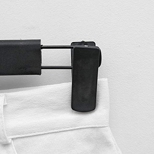 Muellery Plastic Pants Hangers Adjustable Clips Non Slip Space Saving Slim Skirt Hangers 5P Tpag47220 #TOP3