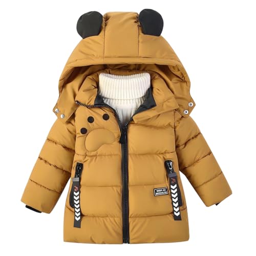 Doudoune chaude pour garçon linboo - Manteau d'hiver épais à capuche