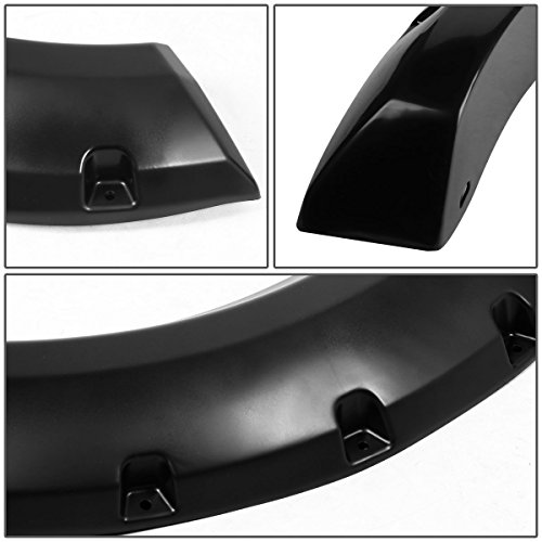 Dna Motoring Wf-F25011-Bk Pocket-Riveted Style Side Fender Wheel Flares 4Pcs/Set Compatible With 11-16 F-250 F-350 Super Duty #TOP1