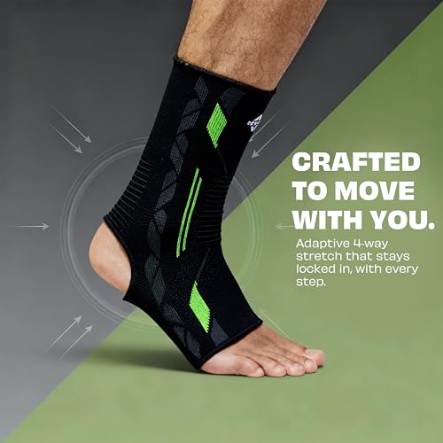 Image of Nivia Knitted Ankle Support For Men & Women, Breathable, Ankle Supporter for men, For Gym, Training, Sports, Running & Injury Prevention, Ankle Brace (Red, S), Available In Pair