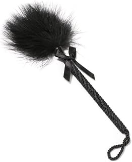 SM Adult Sexy Feather Teasing Toys Male and Female Role Play Tickling Sex Articles (Black)