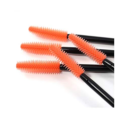 Cepillos de silicona para extensiones de pestañas o como cepillo para pestañas, 50 unidades