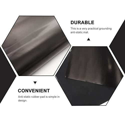 Tapis antistatique protection ESD caoutchouc noir antidérapant bureau - 6
