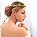 Produktbild Simsly Blumenkranz im Boho-Stil, Krone, Hochzeit Girlande, Stirnband, Blumen, Haar-Zubehör für Frauen und Mädchen