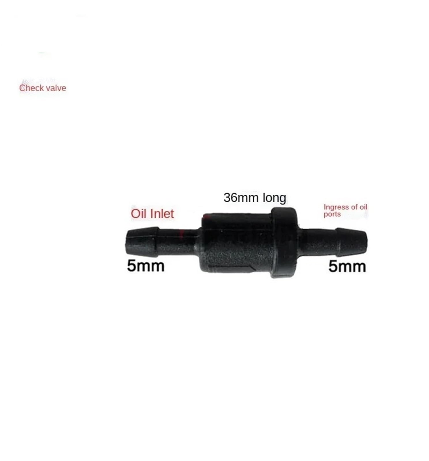 Valvola di Sovrappressione Tubo iniettore Diesel Giunto di Ritorno dell'olio Tre Vie Valvola di ritegno Singola Parti Anello di Sicurezza piezoelettrico Connettore(5PCS P-2 for Denso)
