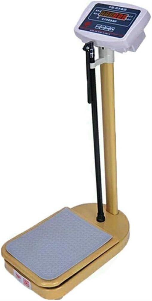 Balance de taille et de poids médicale avec écran et barre de hauteur en aluminium