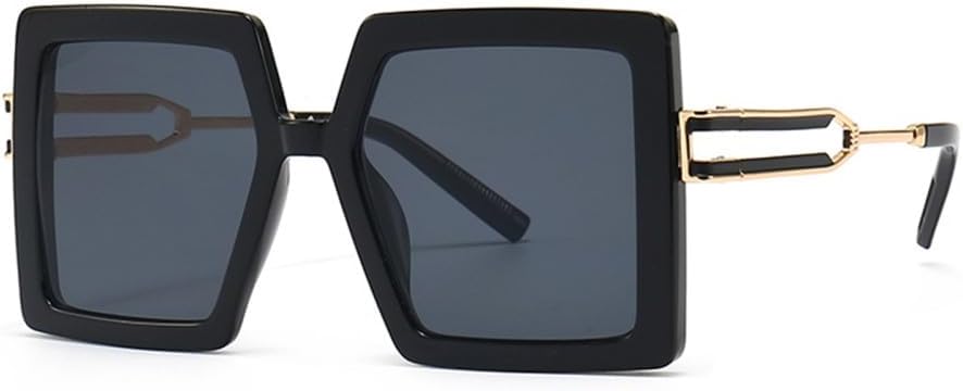 Rectangle Sunglasses Women Men PC Gradients Lens Frame Leopard Decorate Sun Glasses UV400