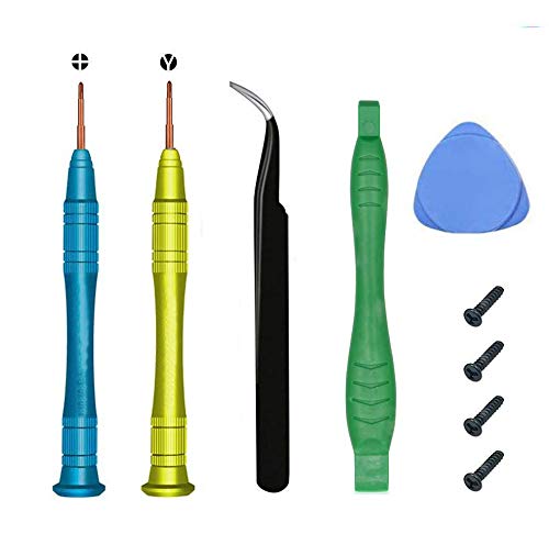 Switch Lite アナログジョイスティック 交換用, 2個 ジョイスティック 右／左 センサ 修理工具キット付き,トライウィング、クロスドライバー、こじりツール+ 4つのサムスティックキャップを含む