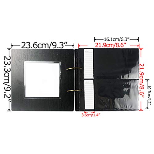 image for ZBEIVAN Dried Flower Photo Album 4x6 Hold 200 Horizontal Photos with M