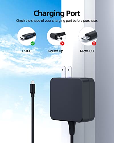 Charger For Asus Chromebook, (Ul Safety Certified), Usb C, 45W #TOP1