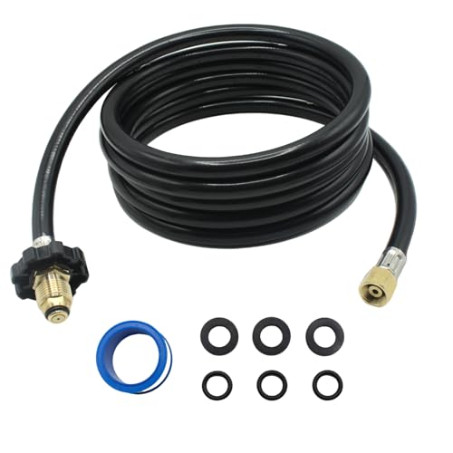 12FT Propane Torch Hose for Connection Weed Burner Heating Torch G3/8-19
