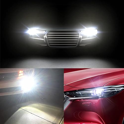 Flygun 2 PCS 9006 Car LED Fog Light Bulbs, 6500K White Super Bright Anti-fog Lights, 12V Plug and Play 1500 Lumen Power LED Bulbs, Universal for Car, Truck, SUV (White) - Thumbnail 6