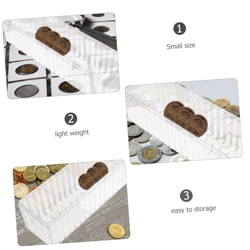 Caja organizadora para monedas con tapa transparente miniatura 3