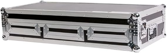 DEEJAY LED Universal DJ Coffin Case for Two Standard CD Players plus 10-in Mixer w/Sliding Laptop Shelf - TBHDJCD10WLT